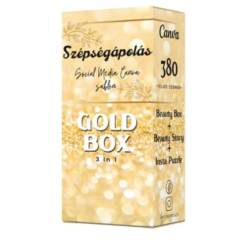 Szépségápolási Social Media Sablon Csomag Gold 380